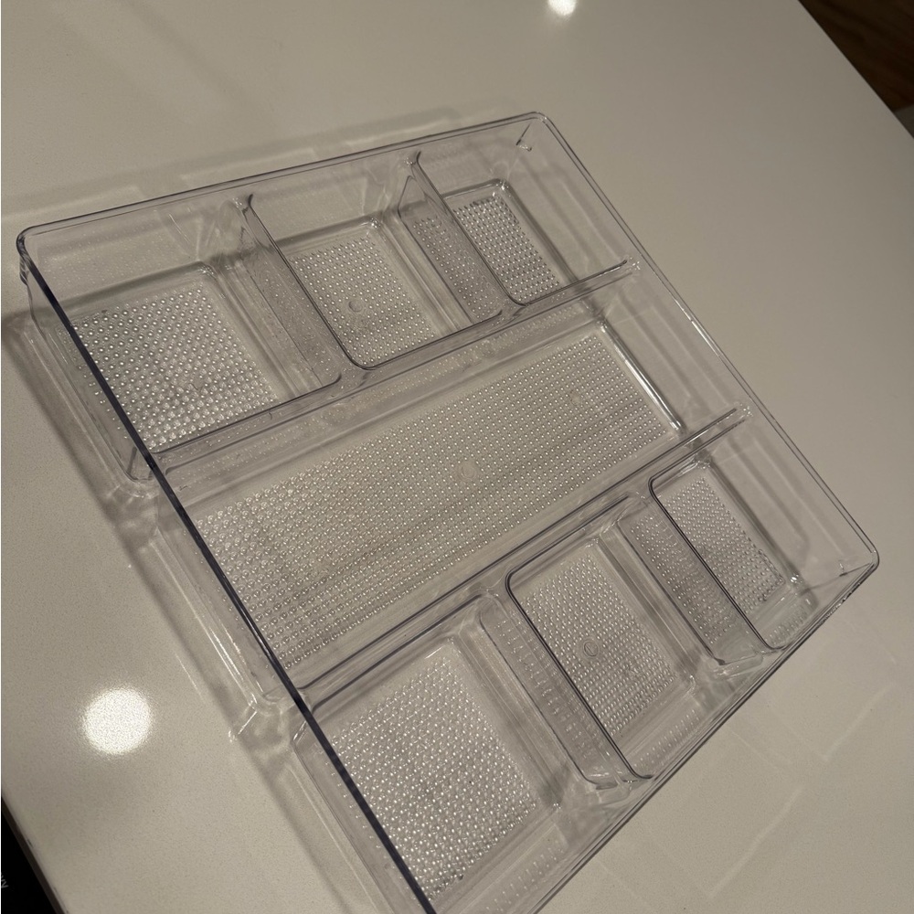Clear Plastic Drawer Organizer (two piece)